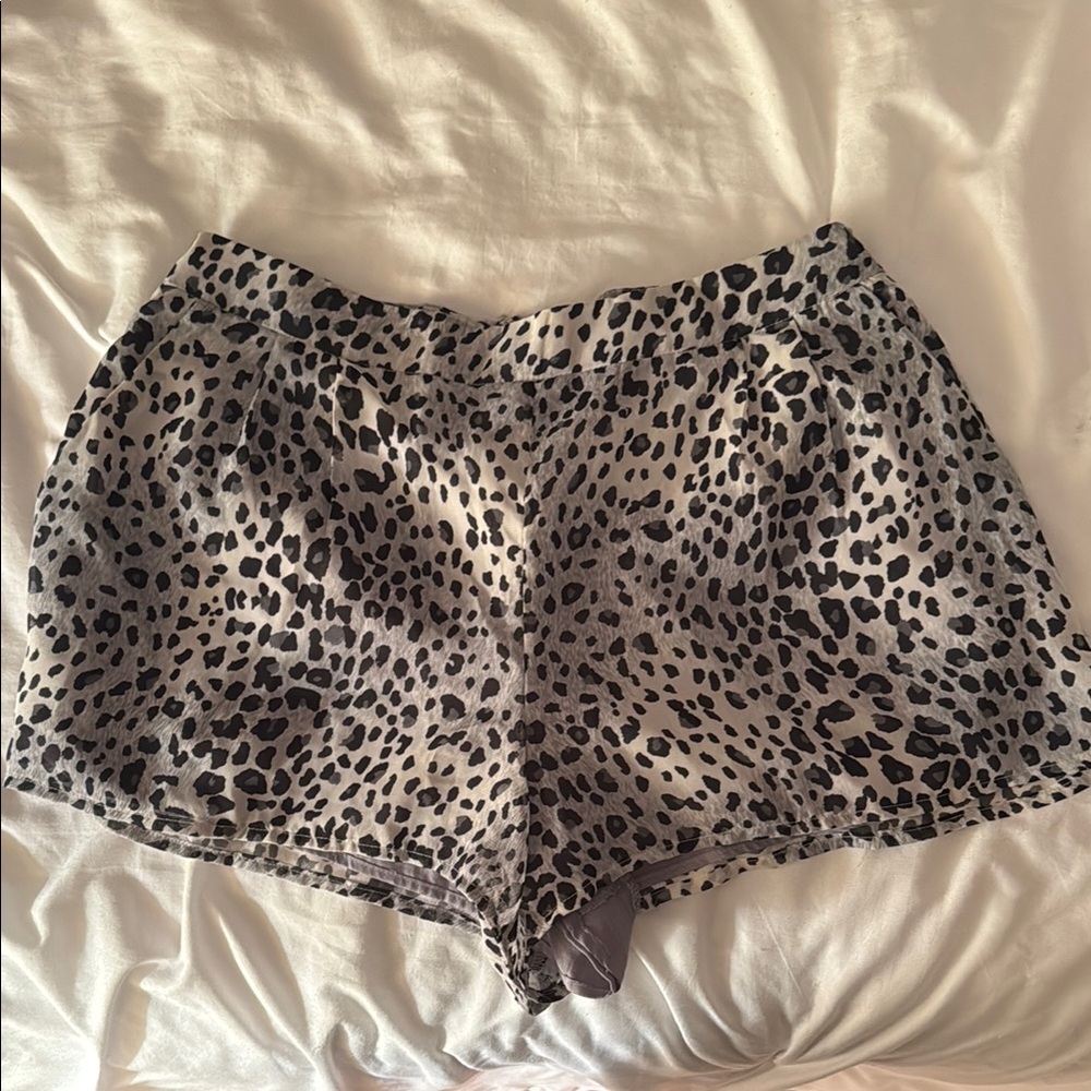 Leopard Print Shorts